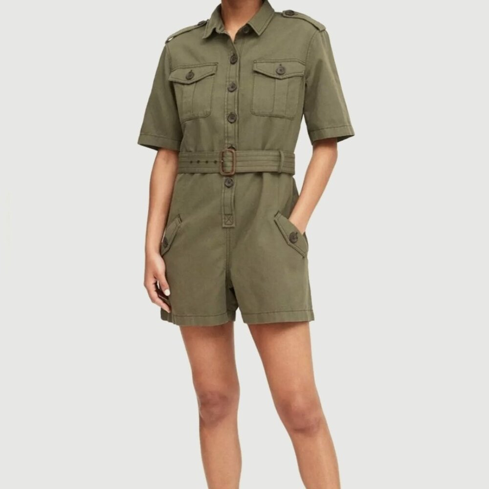 Banana Republic Romper Olive Green SP small petite